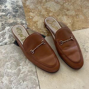 Cognac brown Sam Edelman mule slides size 8.5